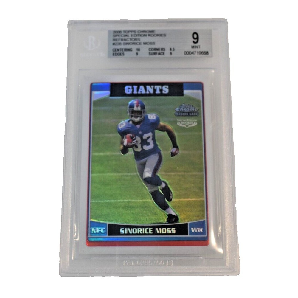 2006 Topps Chrome Special edition Rookies Refractors #226 Sinorice Moss BGS 9